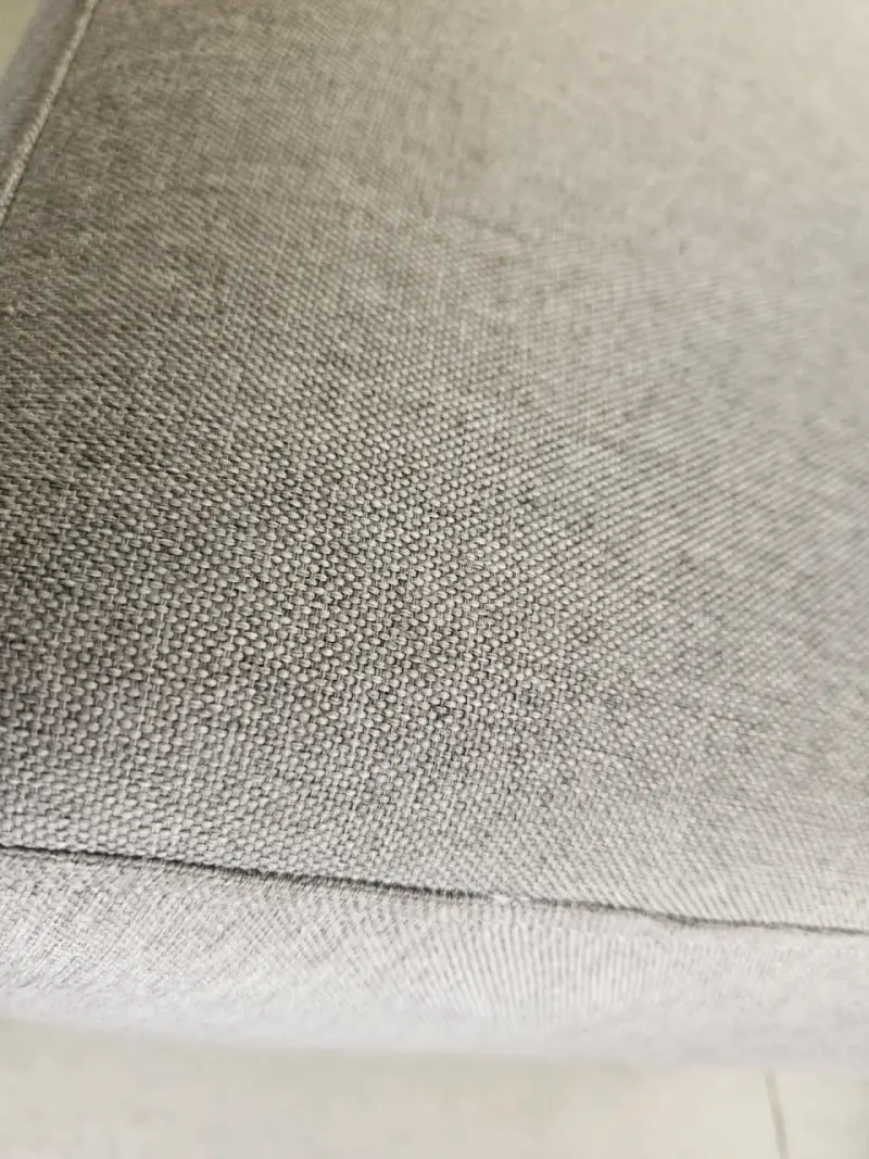 Puff tapizado gris moderno - 4
