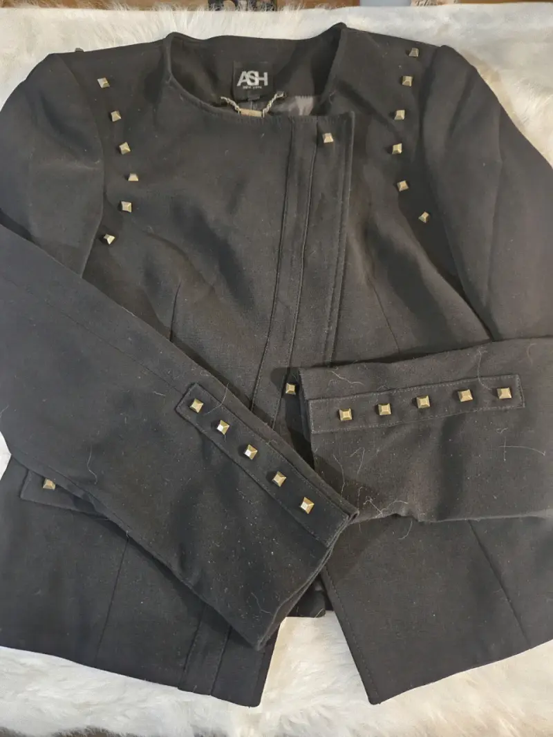 Chaqueta negra con tachas ASH - 3