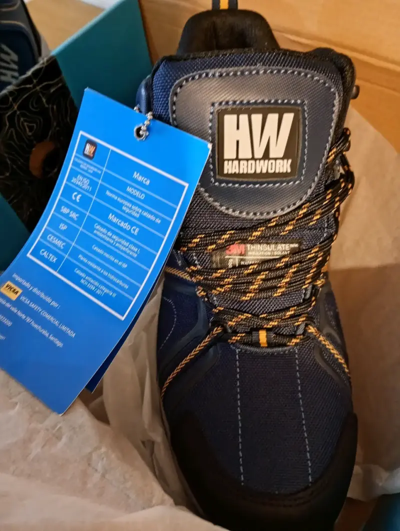 Botas de trabajo HW azul con refuerzo - 4