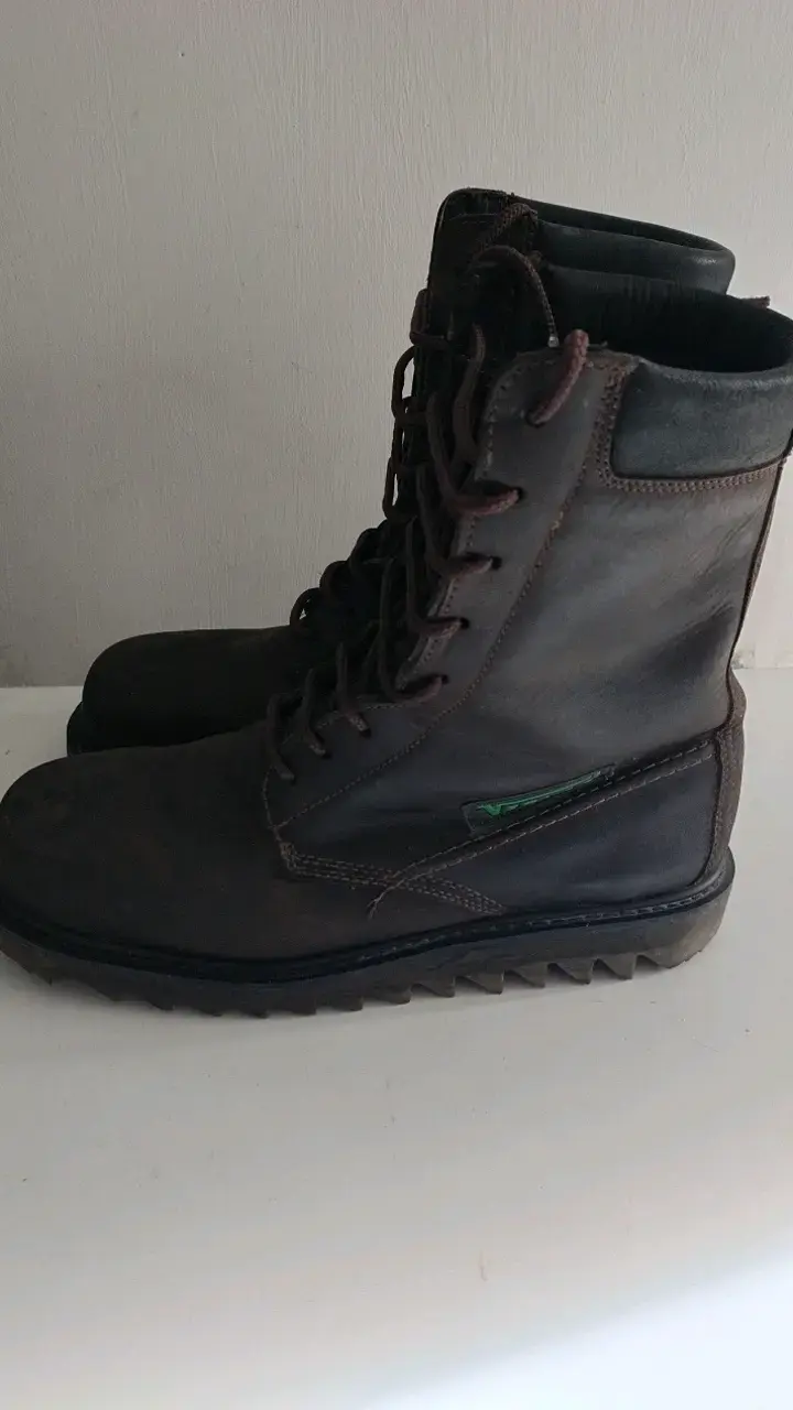 Botas de cuero marrón para hombre talla 45 - 2