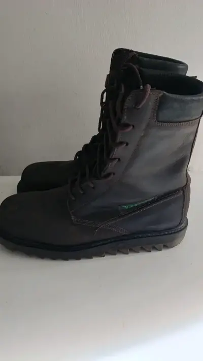 Botas de cuero marrón para hombre talla 45 - miniatura 2