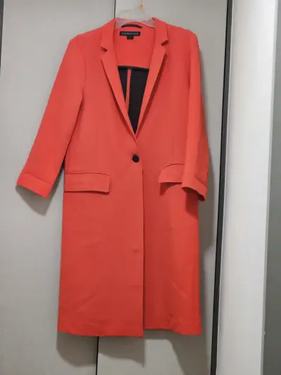 Abrigo largo naranja Basement para mujer - miniatura 1