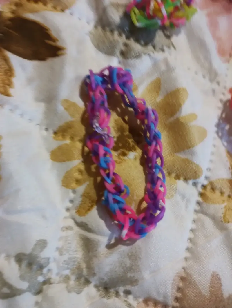 Set de Pulsera de goma elástica tricolor - 6
