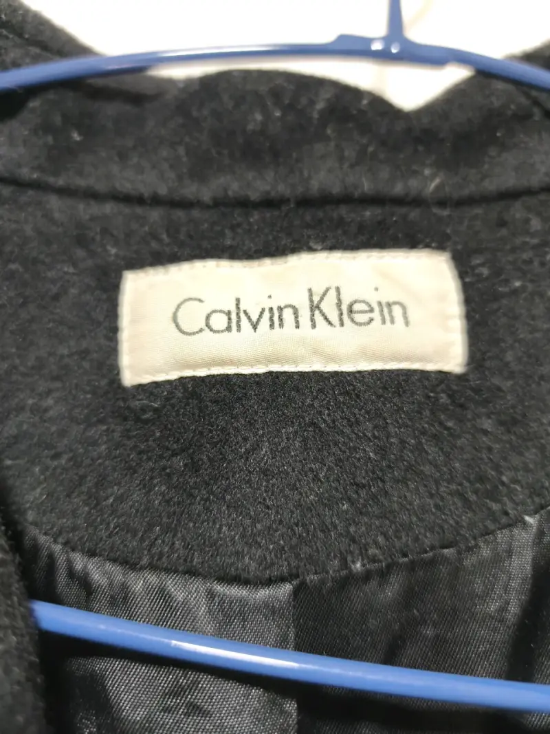 Abrigo negro de lana Calvin Klein para mujer - 2