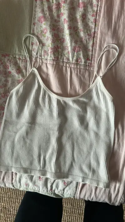 Top blanco de tirantes Zara Talla xs - s - miniatura 1