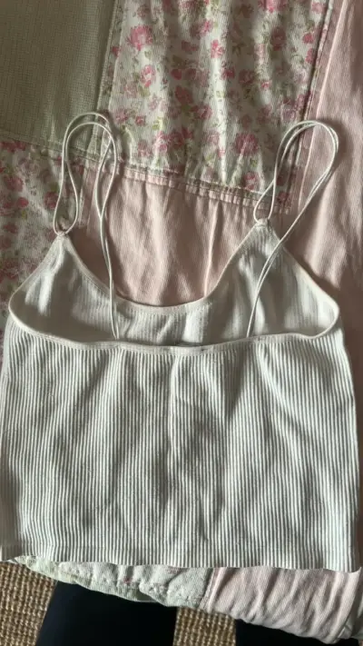 Top blanco de tirantes Zara Talla xs - s - miniatura 3