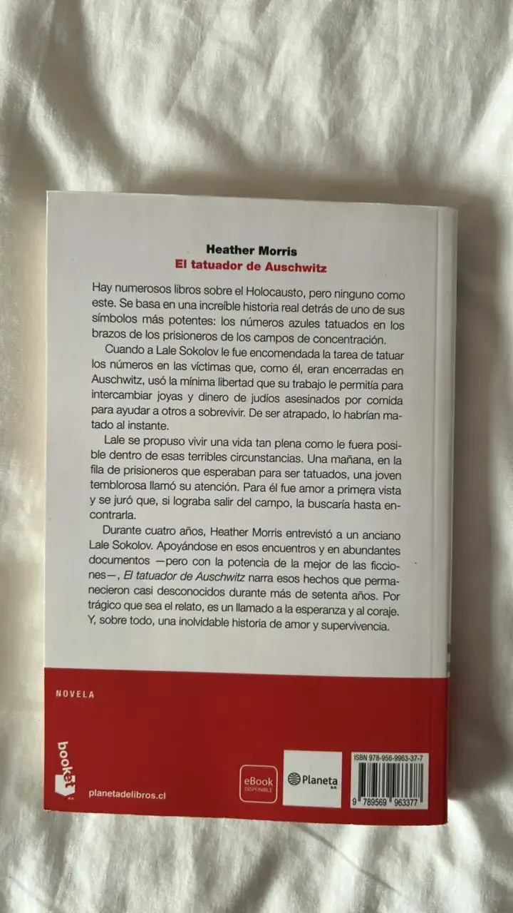Libro El Tatuador de Auschwitz por Heather Morris - 2