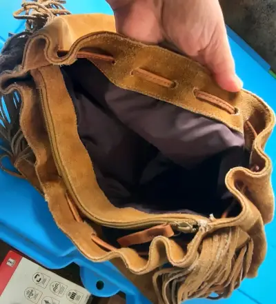 Bolso de gamuza con flecos - miniatura 5