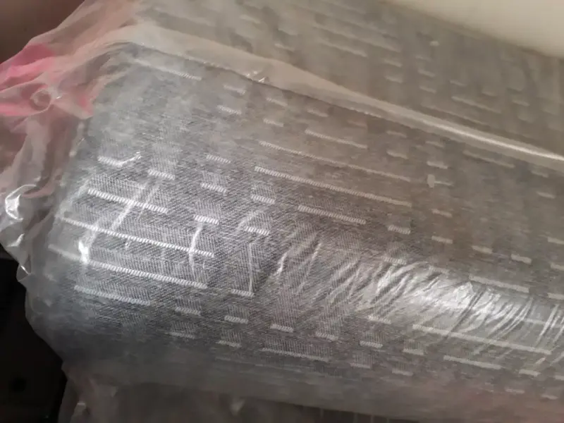 Sofa cama 65 cm casi nuevo gris con rayas - 3
