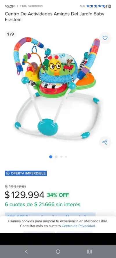 Centro de actividades para bebé con juguetes interactivos - miniatura 2