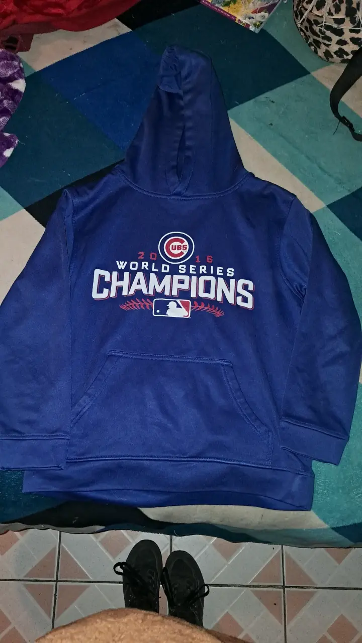 Polerón con capucha Chicago Cubs World Series 2016