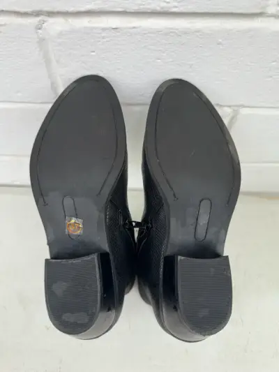 Botines de cuero negro Nine West - miniatura 6