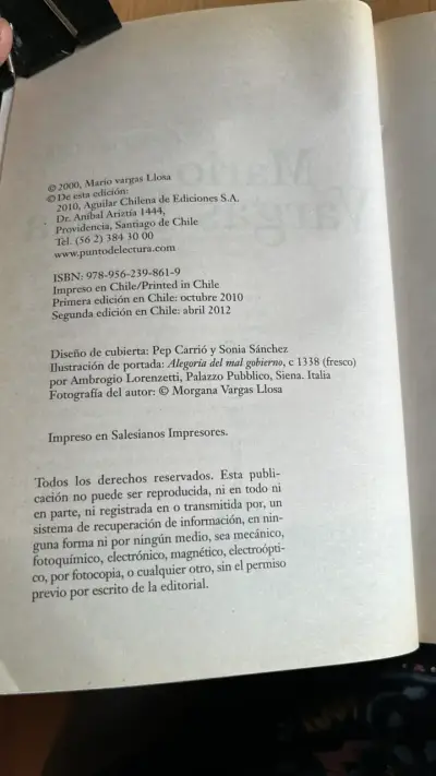 Libro 'La Fiesta del Chivo' de Mario Vargas Llosa - miniatura 3