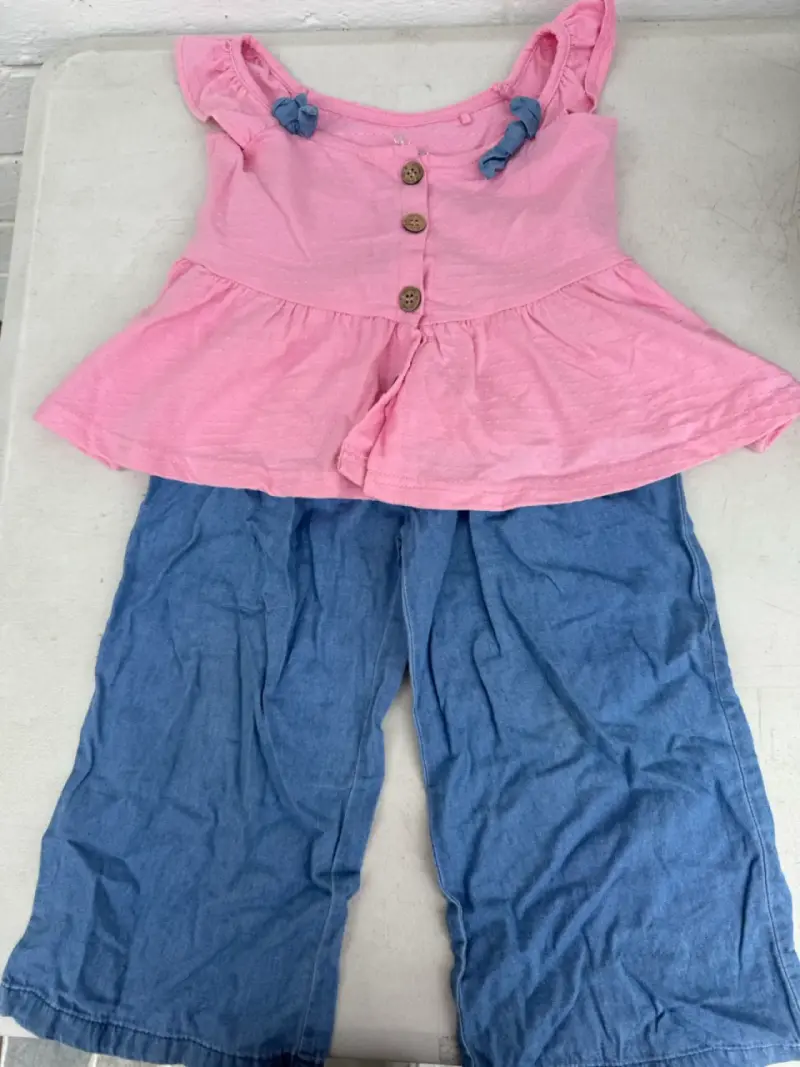 Conjunto infantil rosa y azul - 1