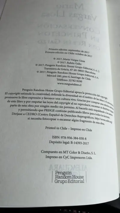 Libro 'Conversación en Princeton' de Mario Vargas Llosa - miniatura 3