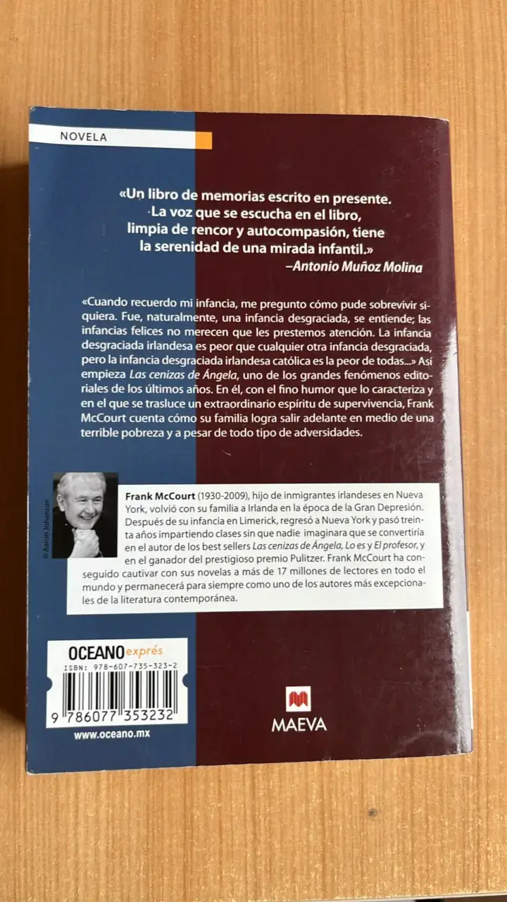 Libro 'Las cenizas de Ángela' de Frank McCourt - 2