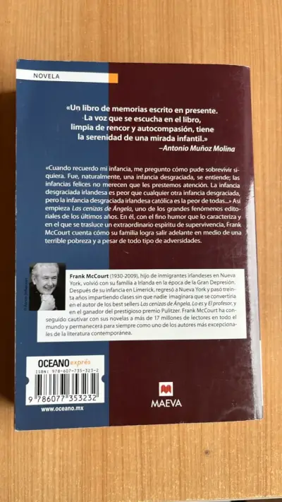 Libro 'Las cenizas de Ángela' de Frank McCourt - miniatura 2