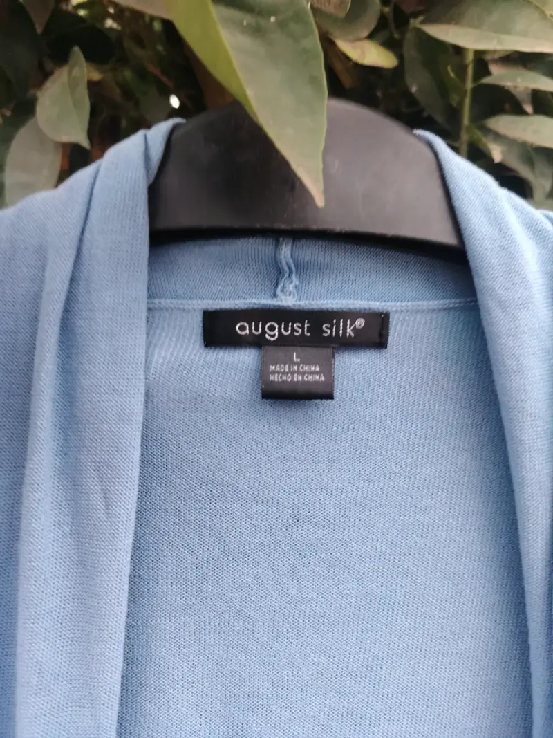 Cárdigan azul claro de mujer August Silk - 2