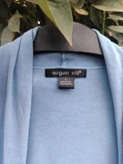 Cárdigan azul claro de mujer August Silk - miniatura 2