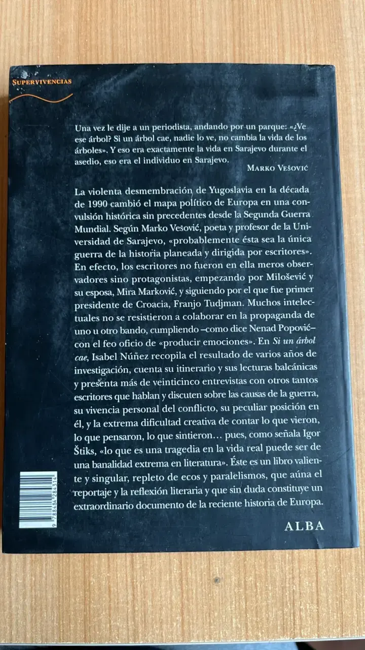 Libro 'Si un árbol cae' de Isabel Núñez - 2