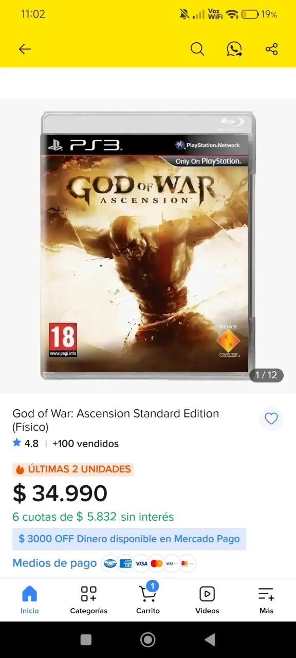 God of War: Ascension para PS3 Edición Física - 1