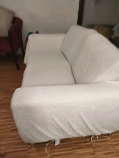 Funda de sillón color crema nueva - miniatura 2