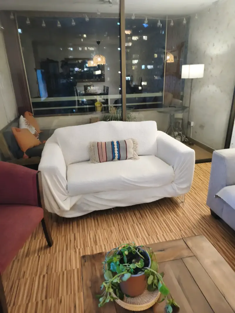 Funda de sillón color crema nueva - 5