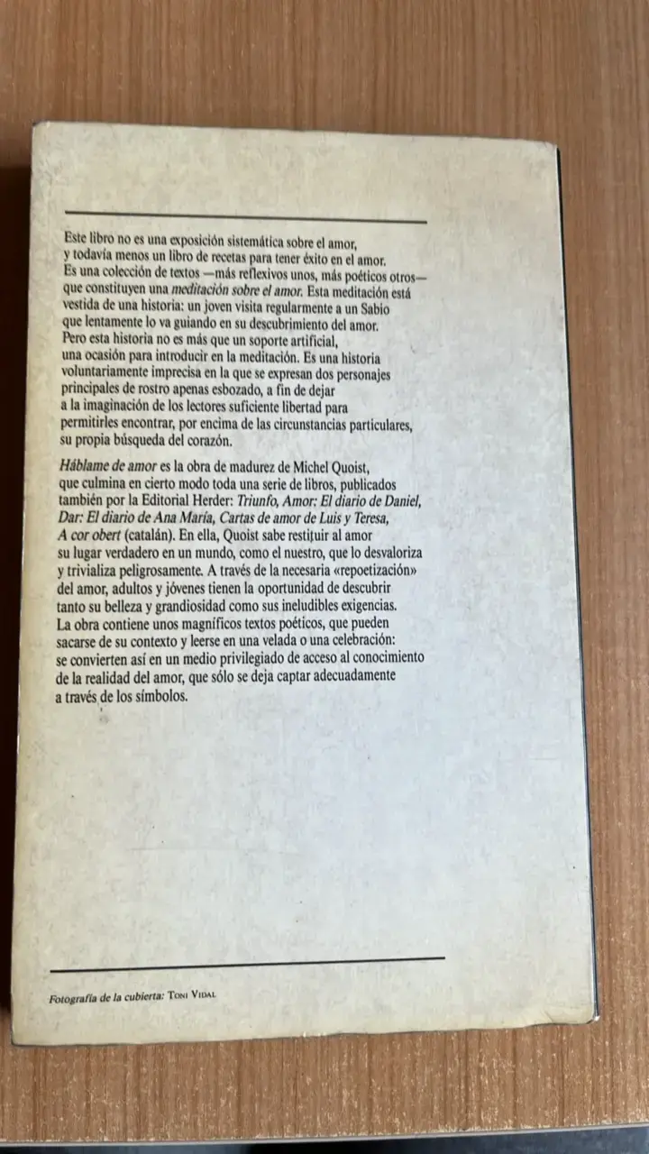Libro 'Háblame de Amor' de Michel Quoist - 2