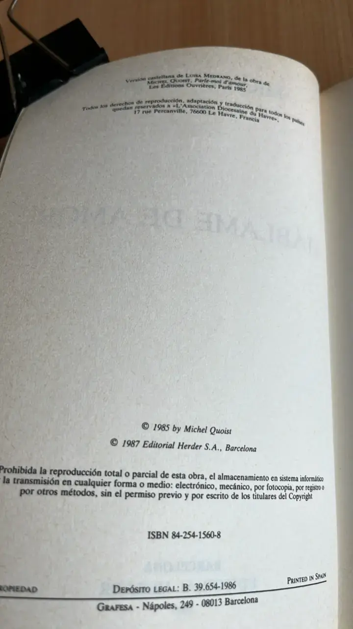 Libro 'Háblame de Amor' de Michel Quoist - 3