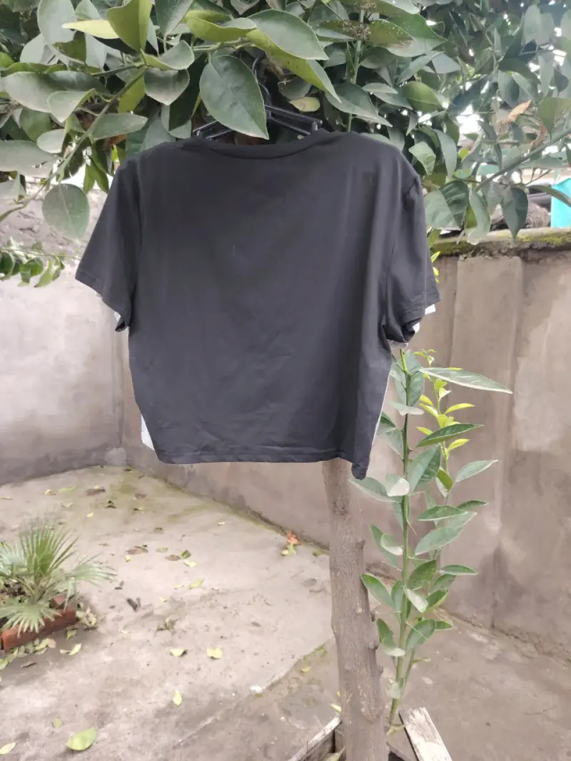 Polera crop negra California San Francisco - 2
