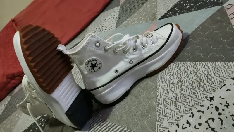 Zapatillas Converse All Star blancas de plataforma