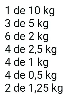 Set de pesas y mancuernas ajustables 53 kg - miniatura 2