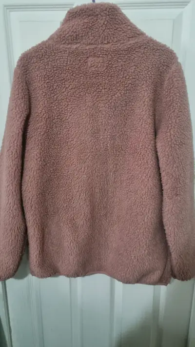 Chaqueta de lana rosada Icono con cierre - miniatura 2