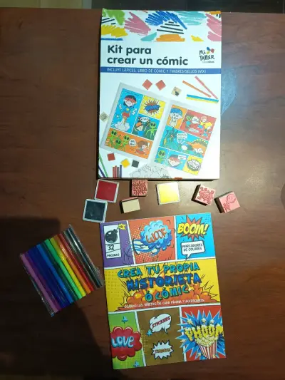 Kit para crear un cómic con lápices y sellos - miniatura 3