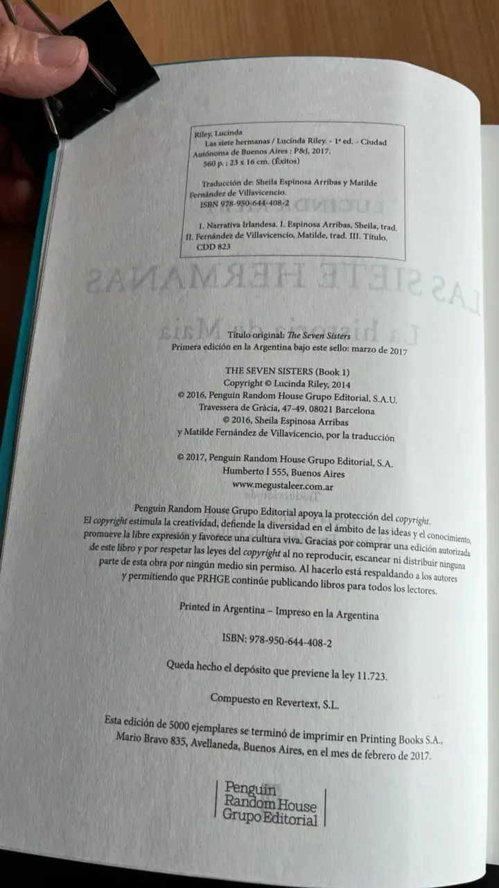 Libro 'Las Siete Hermanas' de Lucinda Riley - 3