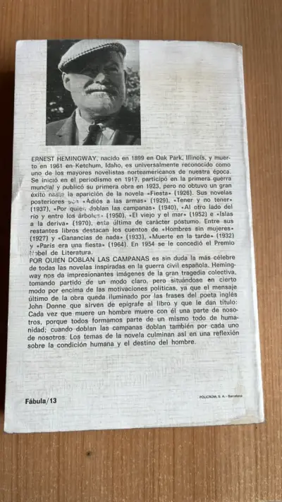 Libro 'Por quién doblan las campanas' de Ernest Hemingway - miniatura 2