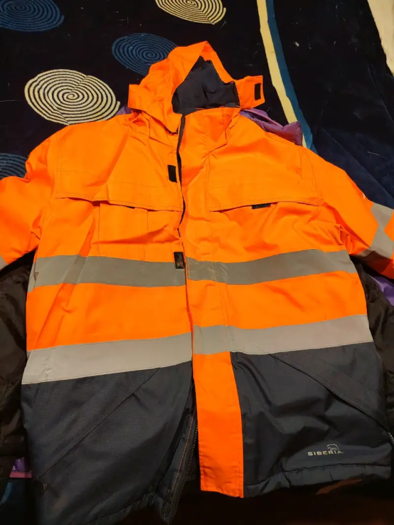 Chaqueta de seguridad reflectante naranja Siberia