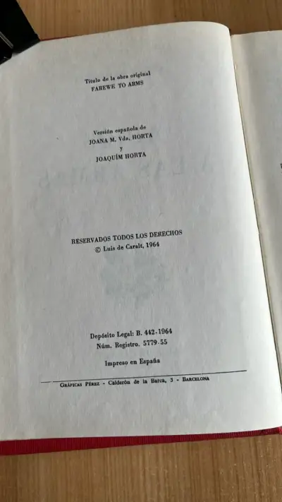 Libro 'Adiós a las Armas' de Ernest Hemingway - miniatura 3