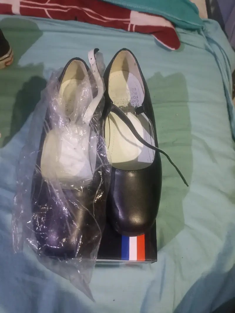 Zapatos de baile flamenco negros para mujer