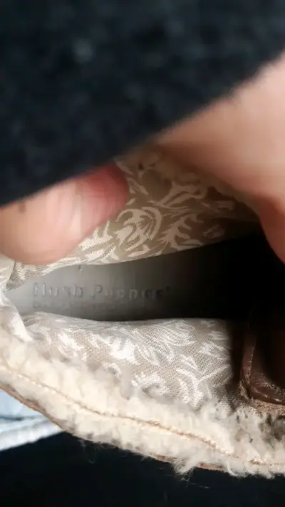 Botines de gamuza marrón con forro cálido - miniatura 2