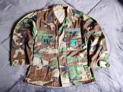Chaqueta militar Dbu woodland US Air Force vintage - miniatura 1