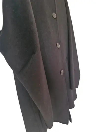 Abrigo negro de mujer Zara elegante - miniatura 2