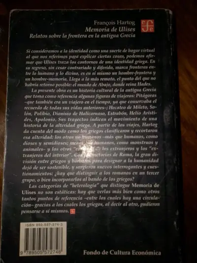 Libro 'Memoria de Ulises' de François Hartog - miniatura 2