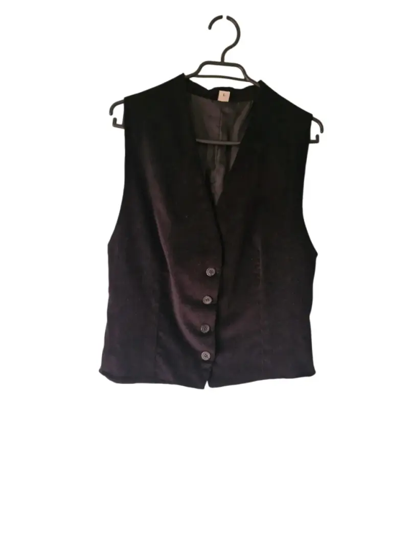 Chaleco de vestir azul oscuro talla L - 1
