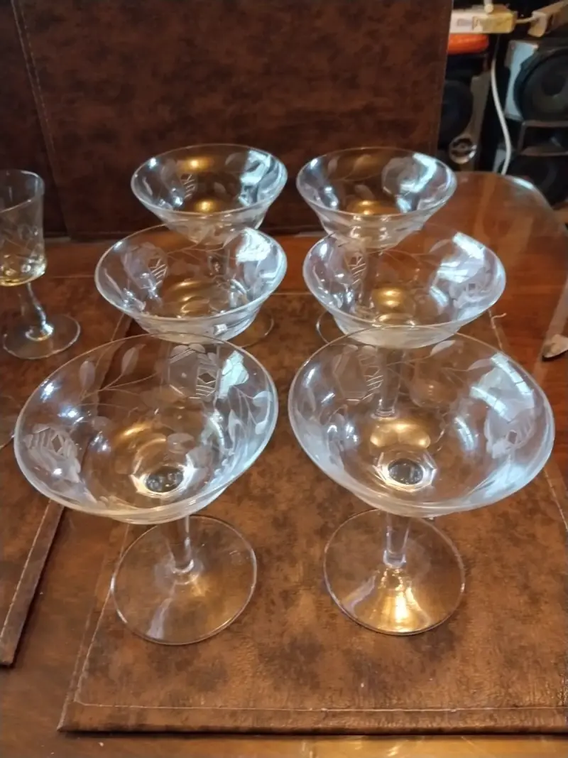 Copas de cristal yungay de champqgne o postre - 4