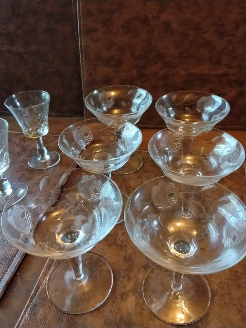 Copas de cristal yungay de champqgne o postre - 5
