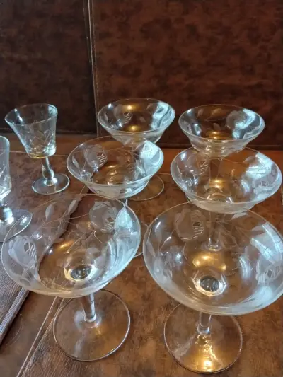 Copas de cristal yungay de champqgne o postre - miniatura 5