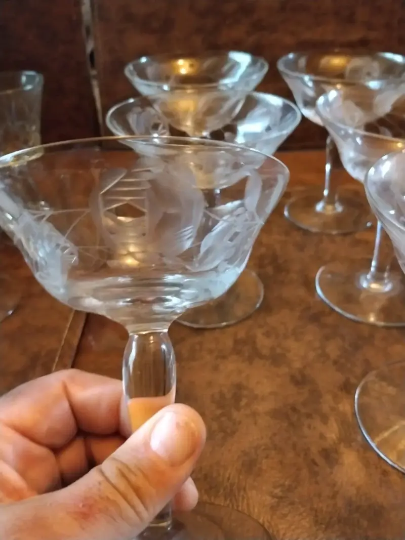 Copas de cristal yungay de champqgne o postre - 6