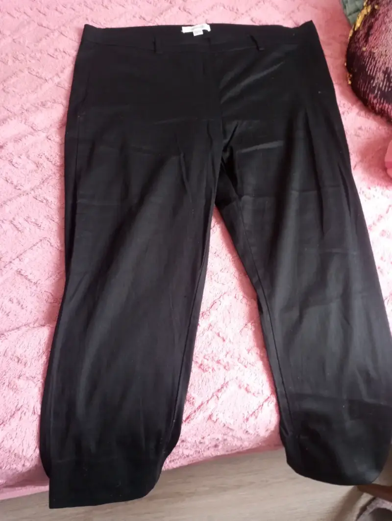 Pantalones de vestir negros para mujer
