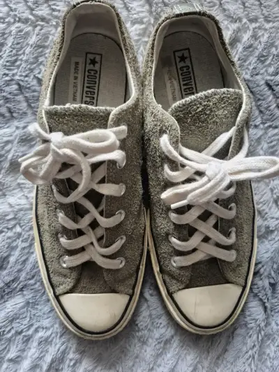 Zapatillas Converse de gamuza verde - miniatura 1